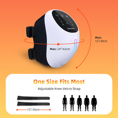 Cordless Knee Massager with 3 Levels Heat and 3 Vibration LED Touch Screen